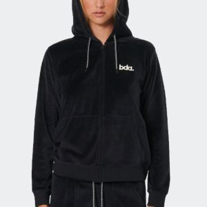 Body Action Velour Hoodie Women's Jacket