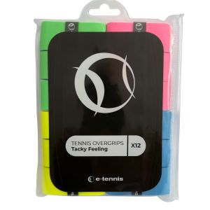 E-Tennis Perforated Overgrips x 12