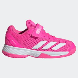 adidas Courtflash Hook And Loop Junior Tennis Shoes