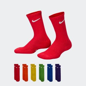 Nike Everyday Kids' Cushioned Crew Socks x 6
