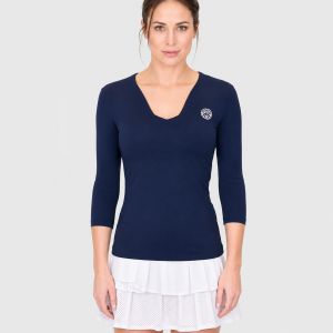 Bidi Badu Crew V-Neck Women's Tennis Longsleeve Top